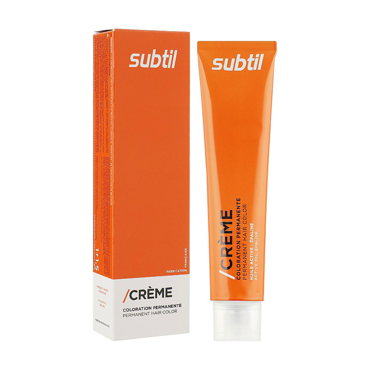Стійка крем-фарба для волосся Subtil Creme Permanent Hair Color 7-1 Ash Blonde, 60 мл